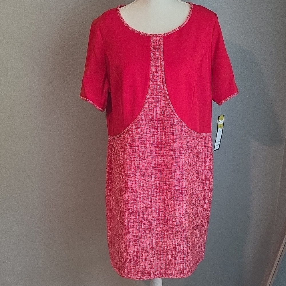 Allen Kay Red Retro Inspired Dress NWT Size 14